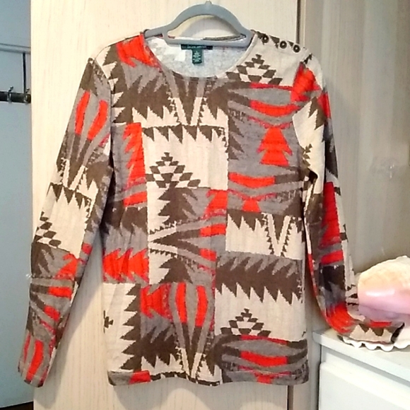 Ralf LAUREN 100% Cotton Top sz L - Picture 1 of 4